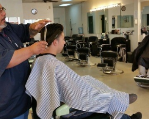 men's haircut